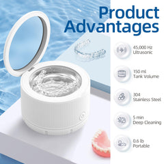 Inside view showing compact 150ml tank