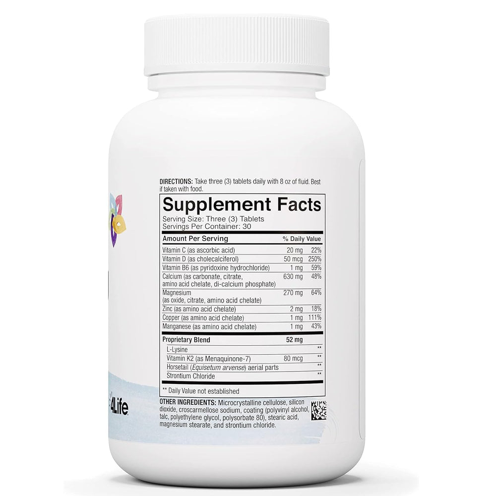 Close-up of calcium and magnesium tablets from 4Life Cal-Mag Complex