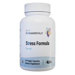Front view of 4Life Stress Formula bottle with 60 capsules