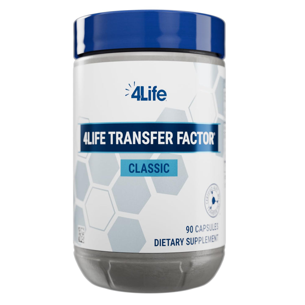 Bottle of 4Life Transfer Factor Classic Cow Colostrum – 90 veggie capsules