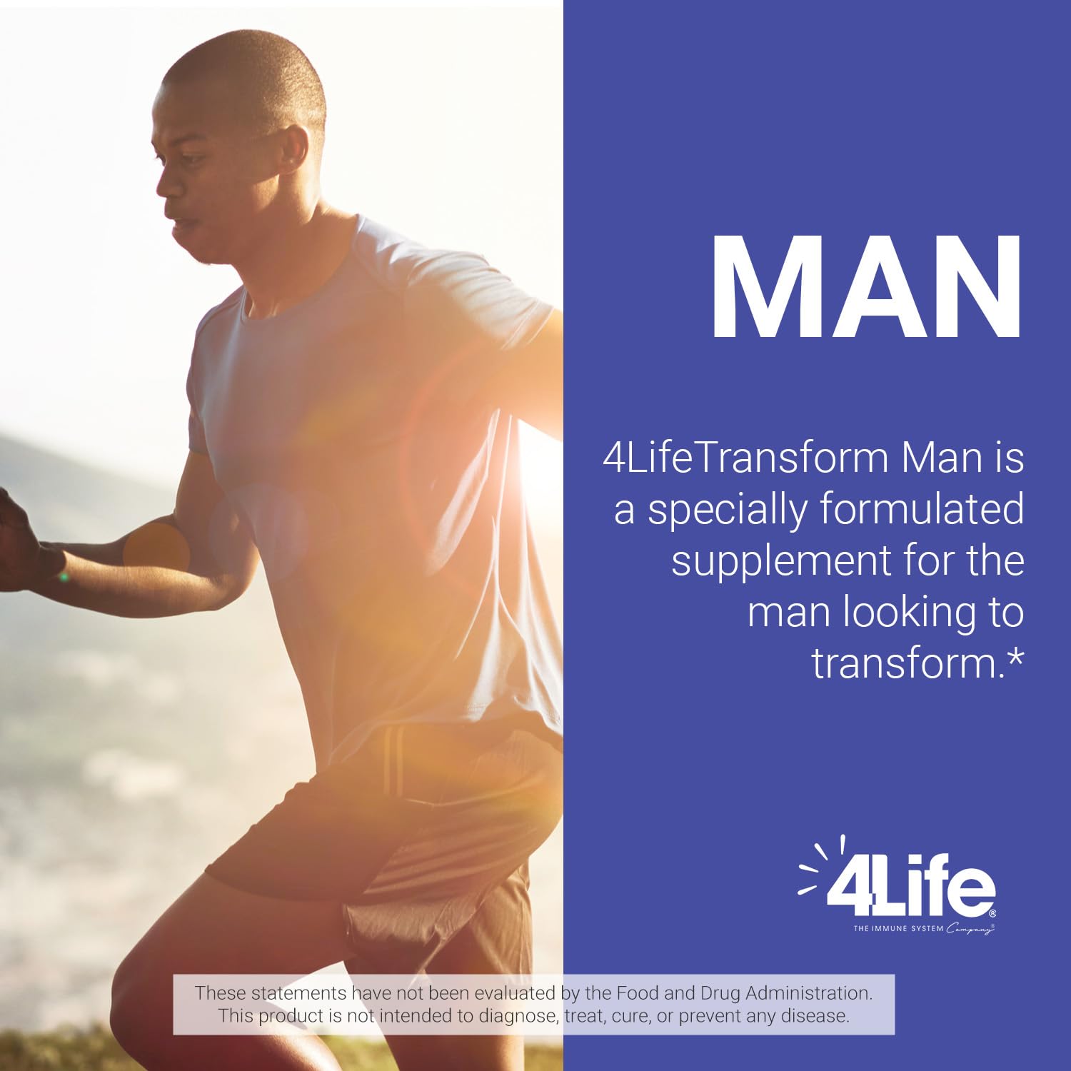 Vegetable-derived capsules of 4Life Transform Man