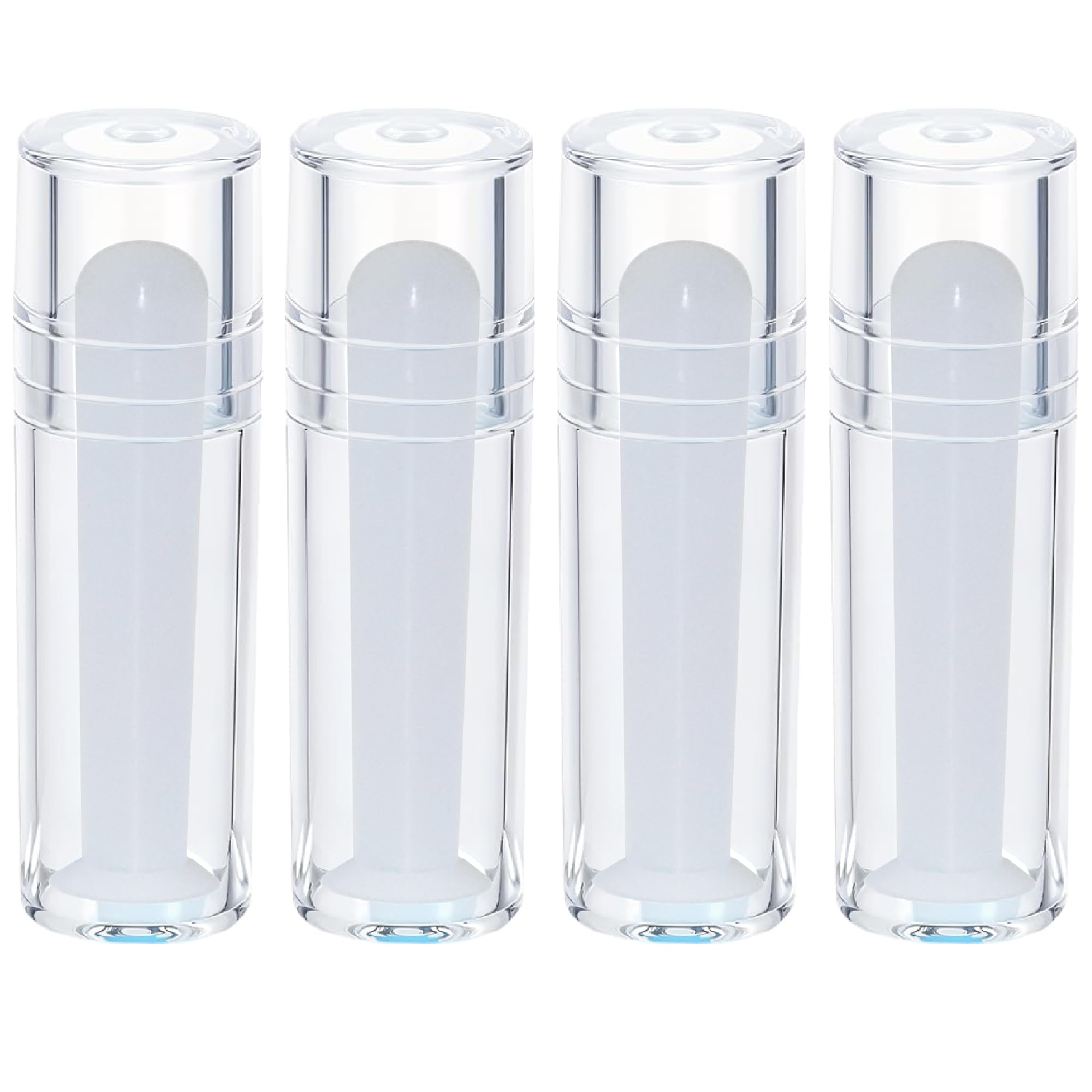 Four-piece hollow hard contact lens remover tool set – front view