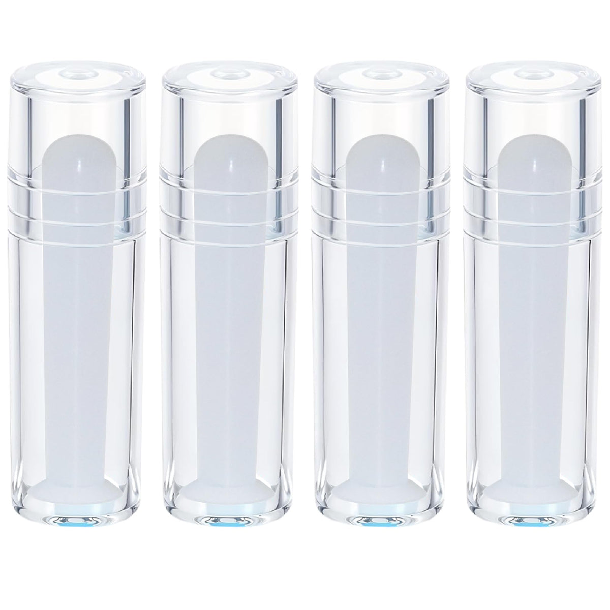 Four-piece hollow hard contact lens remover tool set – front view