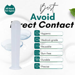 RGP lens plunger remover tool with suction cup displayed in pack