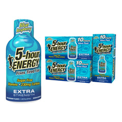 Bottle of 5-hour ENERGY Extra Strength Blue Raspberry