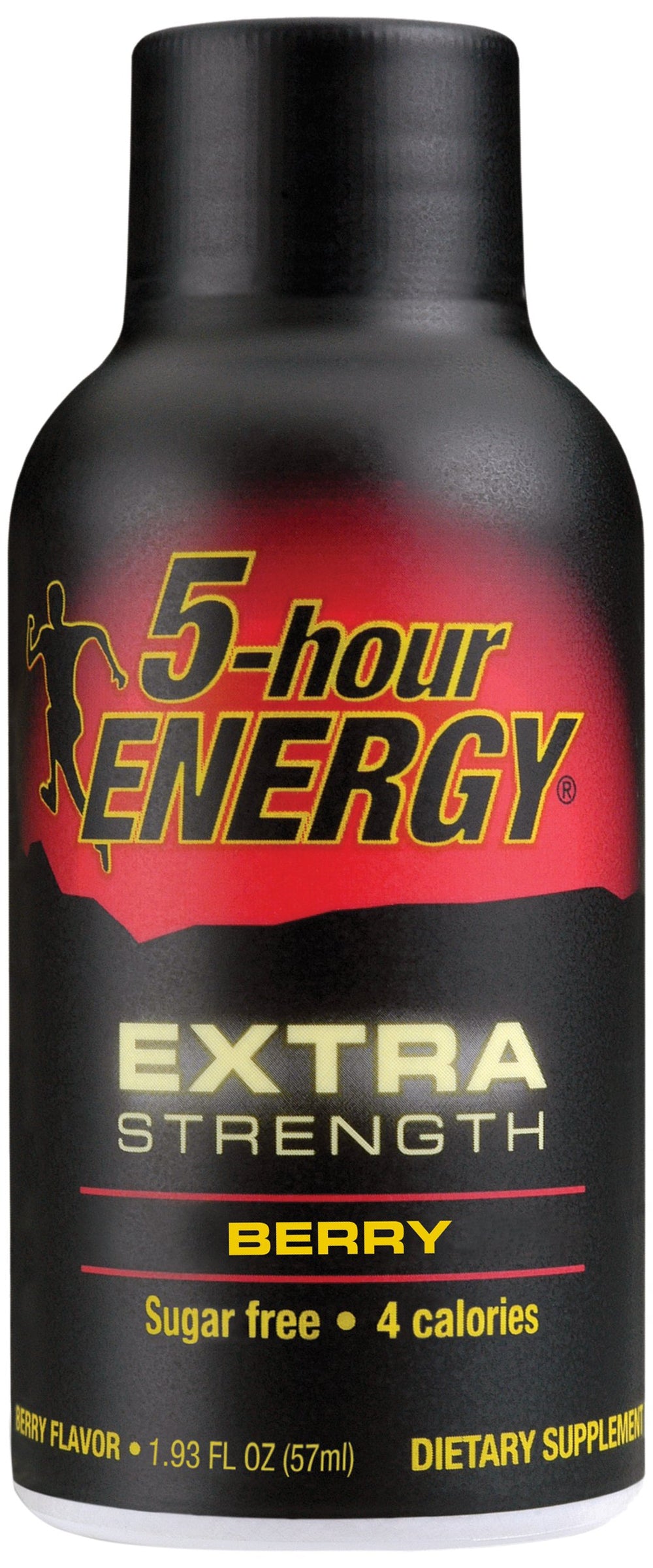 5-hour ENERGY Extra Strength Berry packaging 4-count for multi-day use