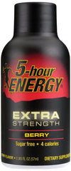 Berry flavor 5-Hour Energy Extra Strength 4-pack packaging