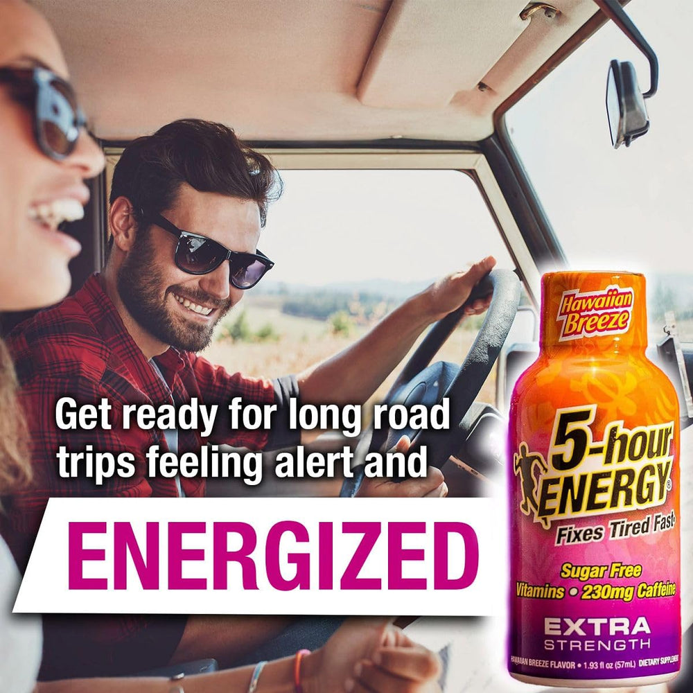 Nutrition facts panel of 5-hour ENERGY Hawaiian Breeze shots