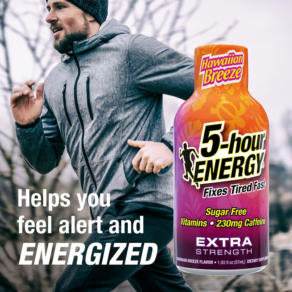 Nutrition facts for 5-hour ENERGY Extra Strength Shots Hawaiian Breeze