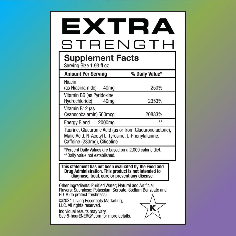5-hour ENERGY tropical burst pour shows quick energy for on-the-go days.