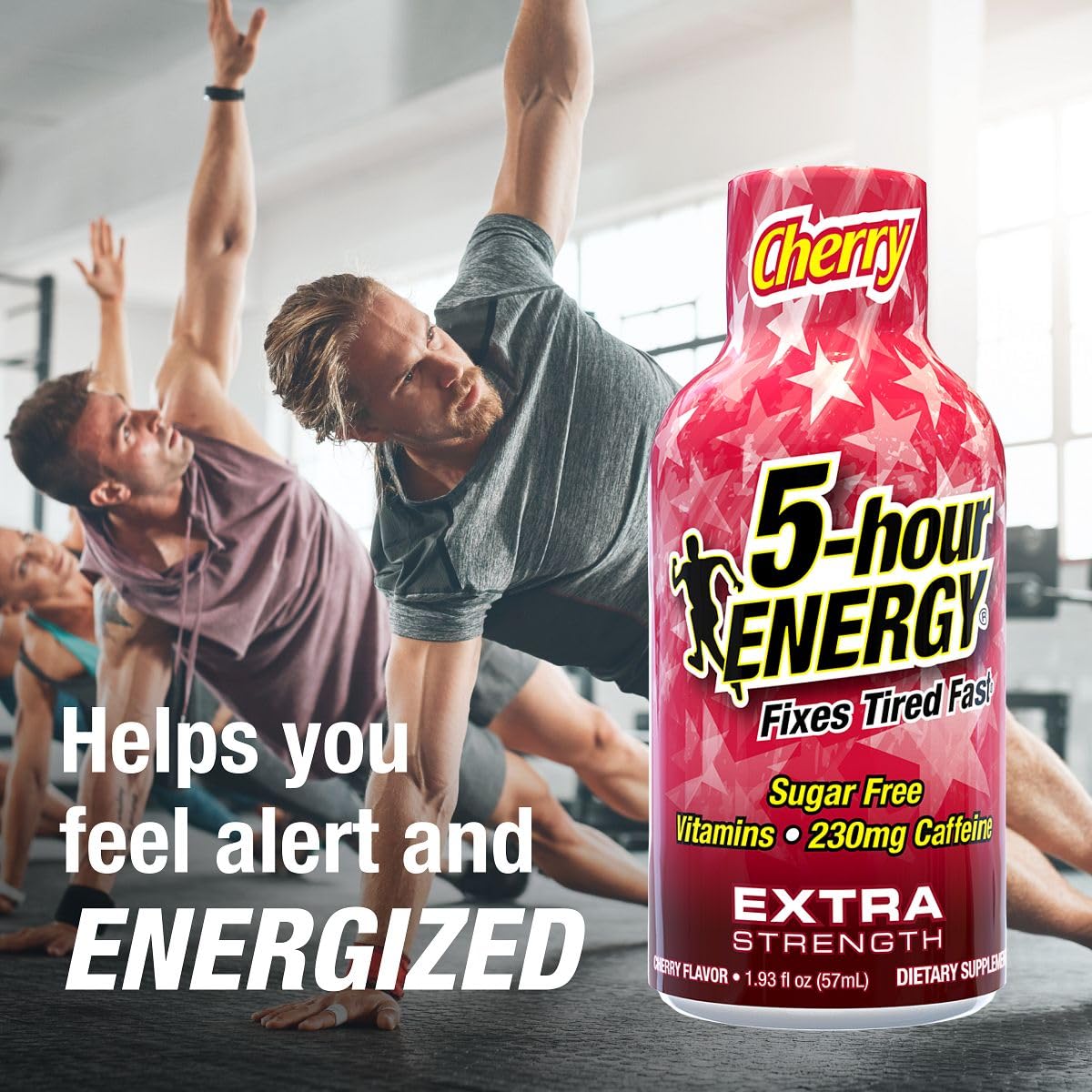 5-hour ENERGY Cherry packaged box highlighting bulk 30-count convenience for on-the-go.