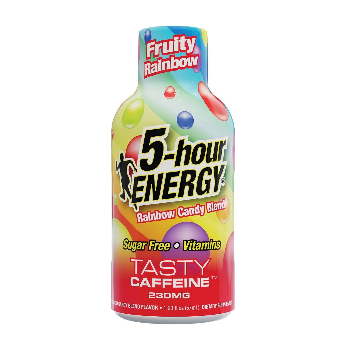 5-hour ENERGY Extra Strength Shots, Fruity Rainbow flavor, 1.93 fl oz, pack of 24