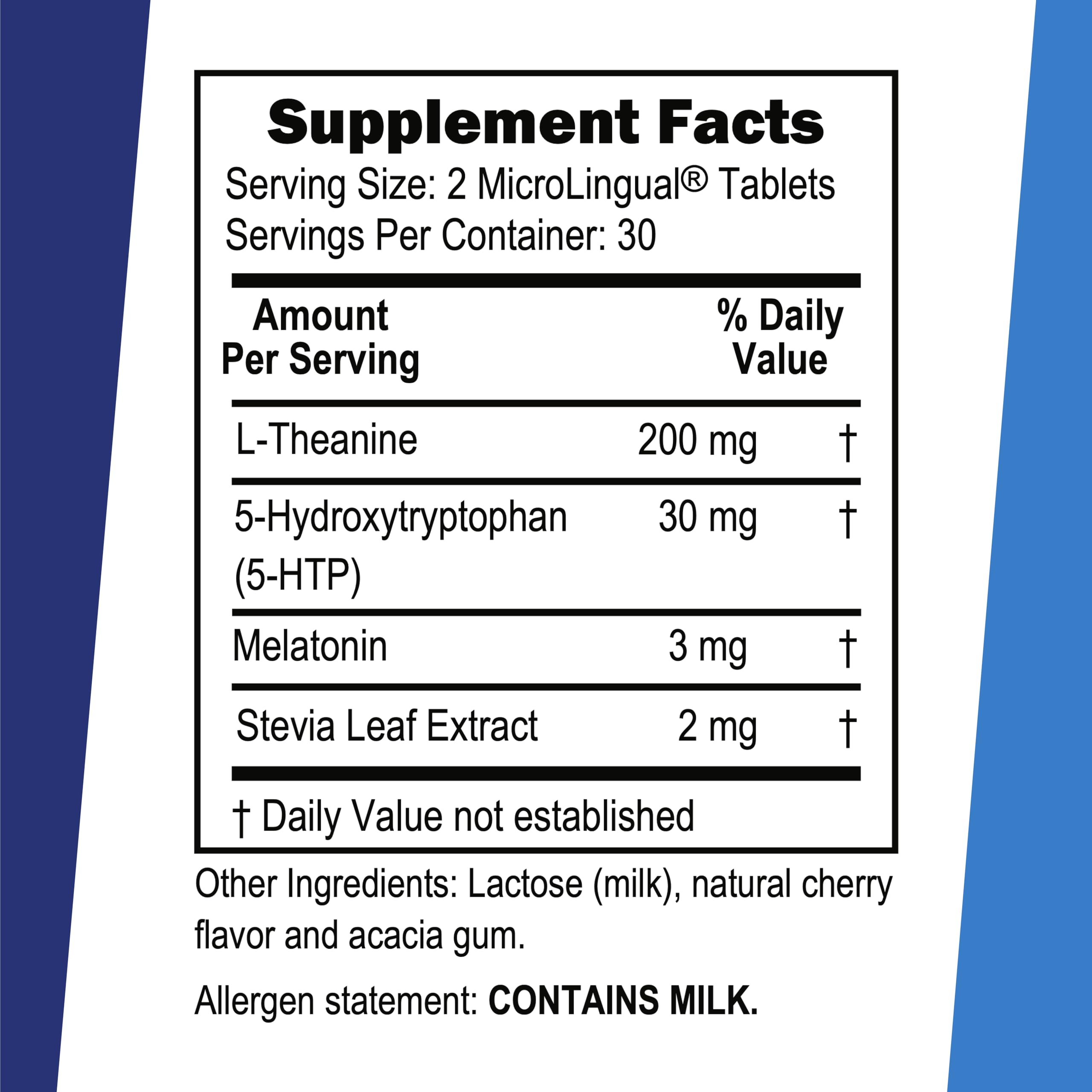 5-HTP 30mg sleep support tablet