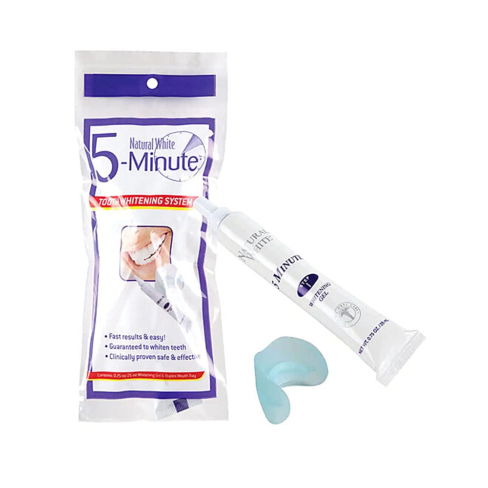 Applying whitening gel to soft duplex mouth tray