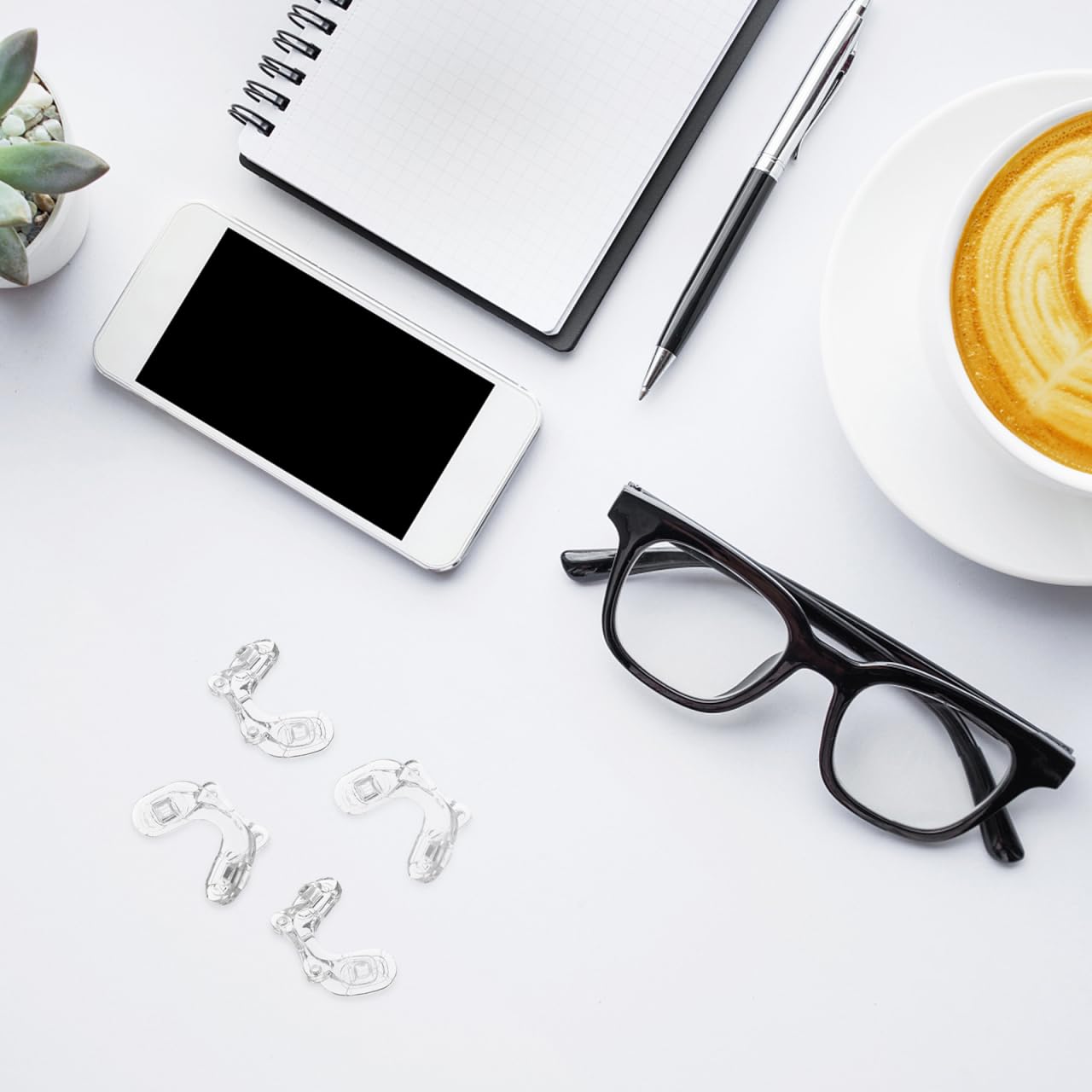 Replacement bridge pads for screw-on glasses