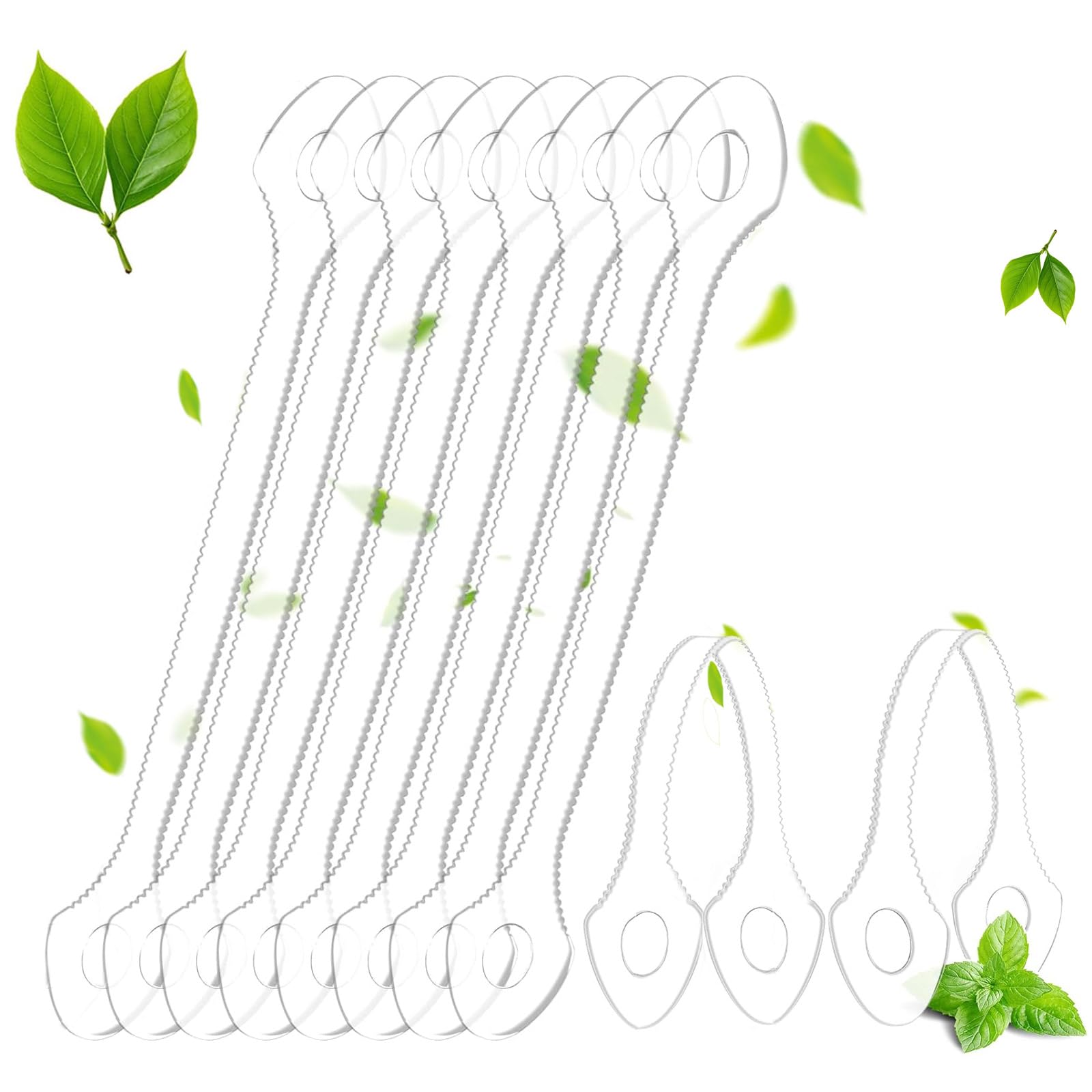 Packaging of 50-count disposable tongue scraper