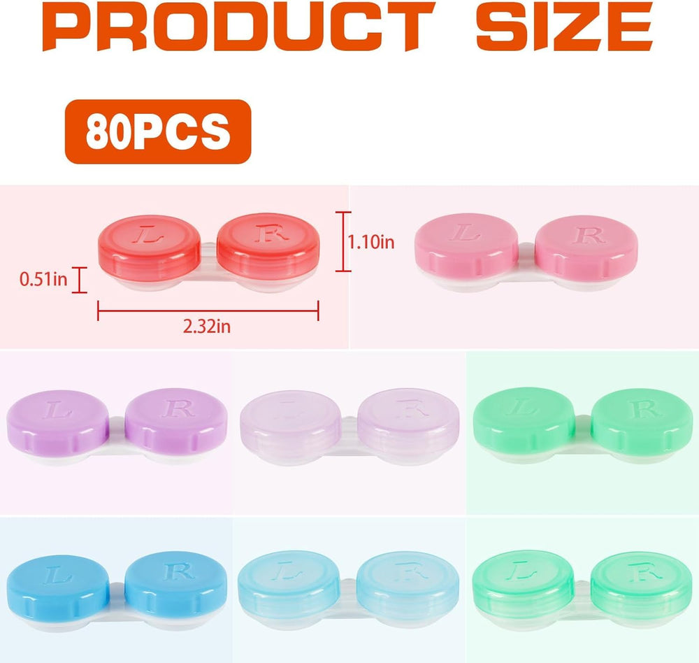 Compact travel-friendly lens case dimensions 2.3 x 1.1 x 0.51 inches