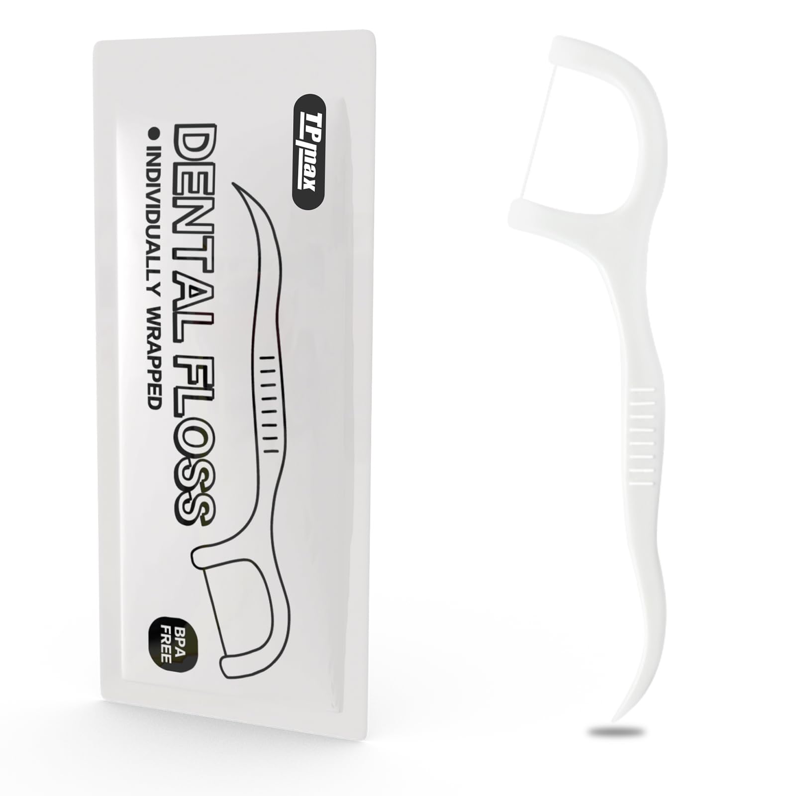 500 count dental flossers packaged individually