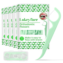 500-count orthodontic flossers with floss dispenser box image