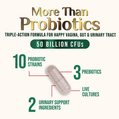 Close-up of a 50B CFU probiotic capsule