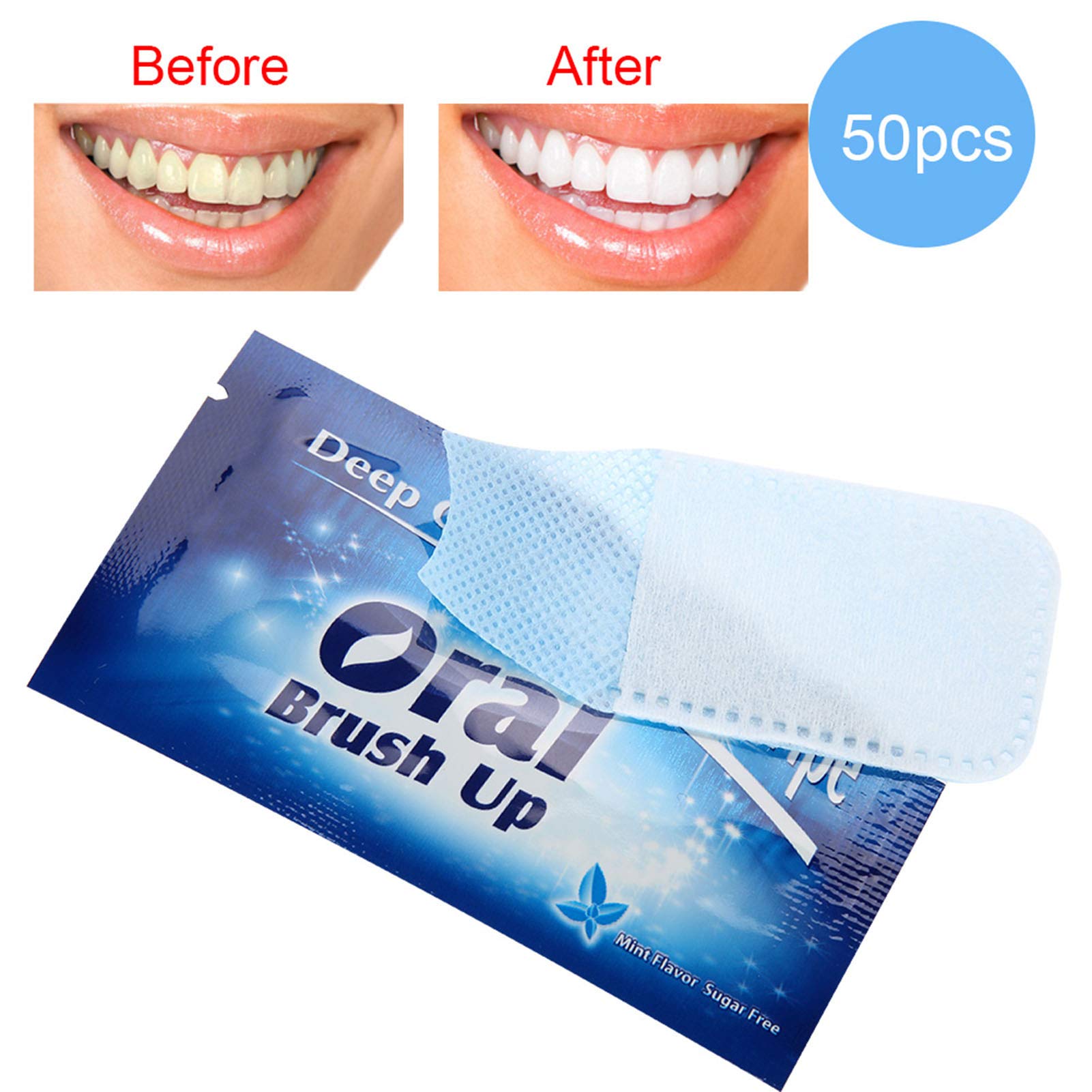 Travel-friendly pack containing 50 wipes