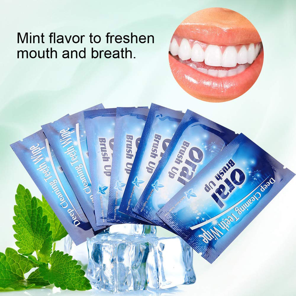 Teeth whitening and tartar cleaning effect illustration