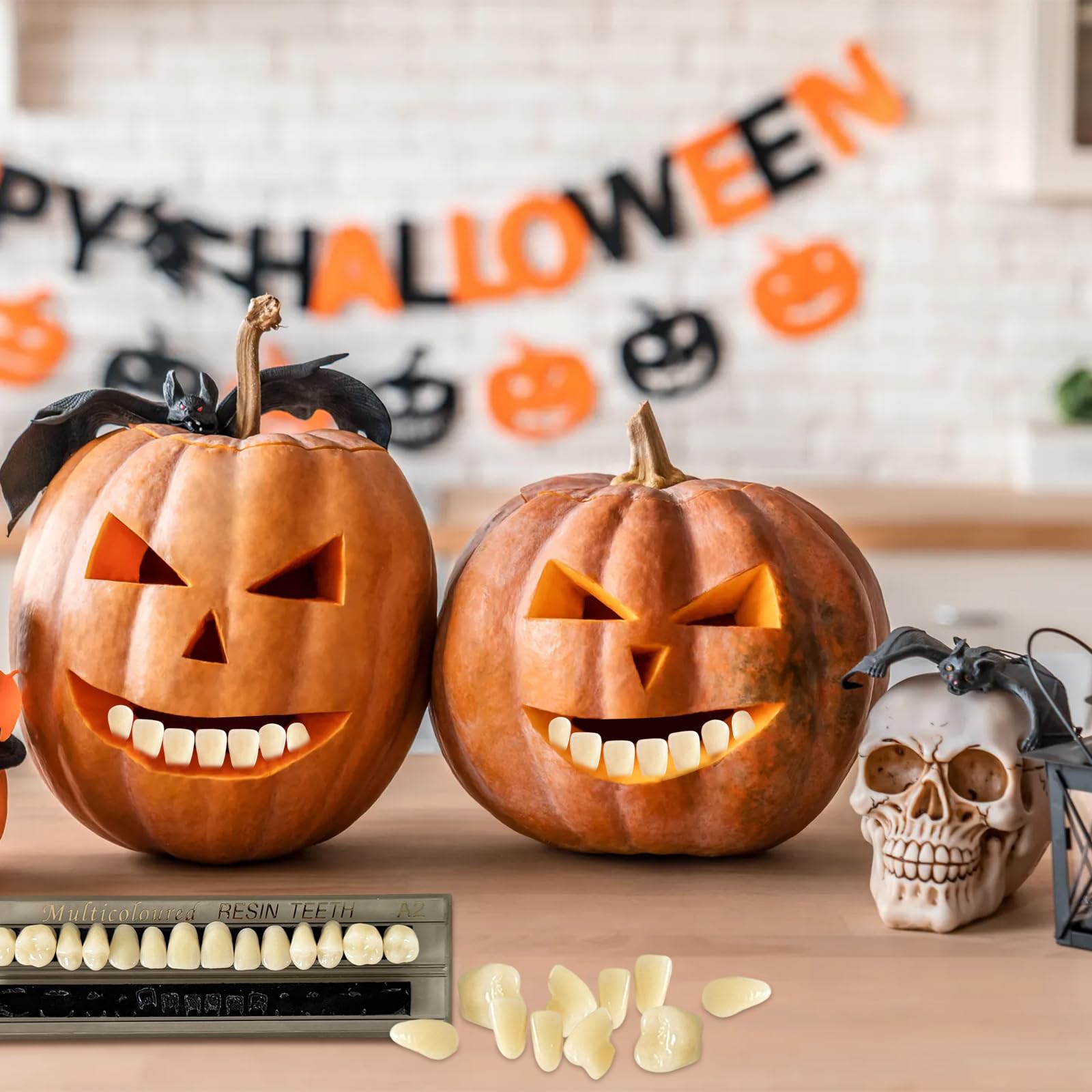 DIY dental practice with A2 shade dentures