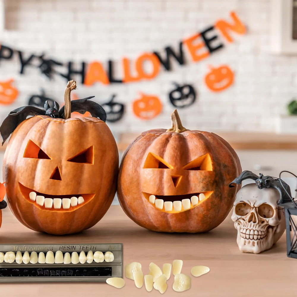 DIY dental practice with A2 shade dentures