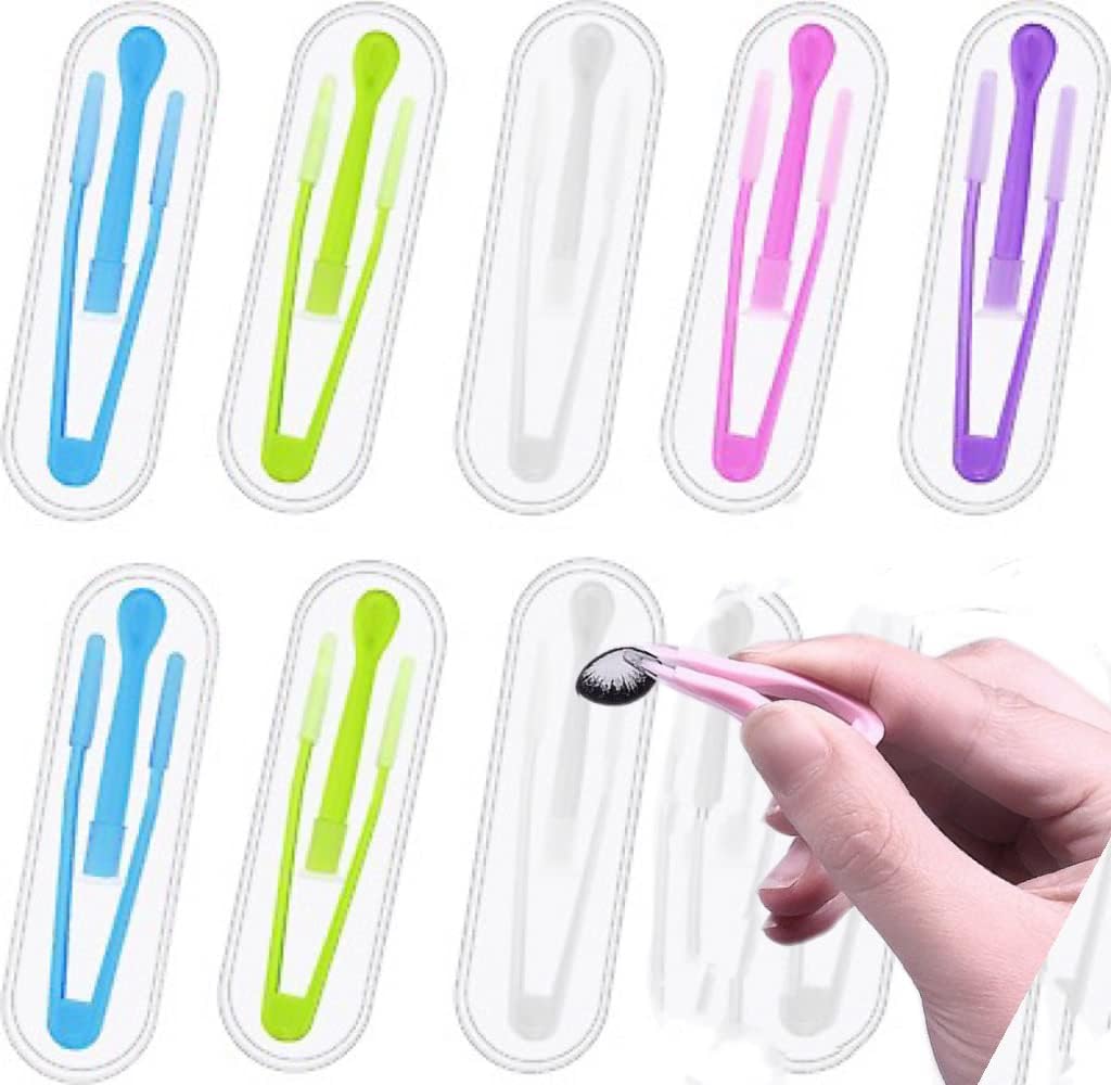 Colorful two-piece contact lens cases with tools