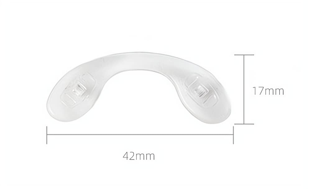 Soft silicone eyeglasses nose pad close-up