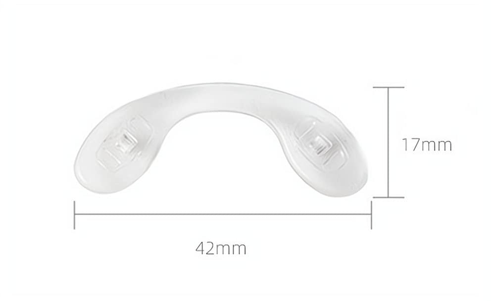 Soft silicone eyeglasses nose pad close-up