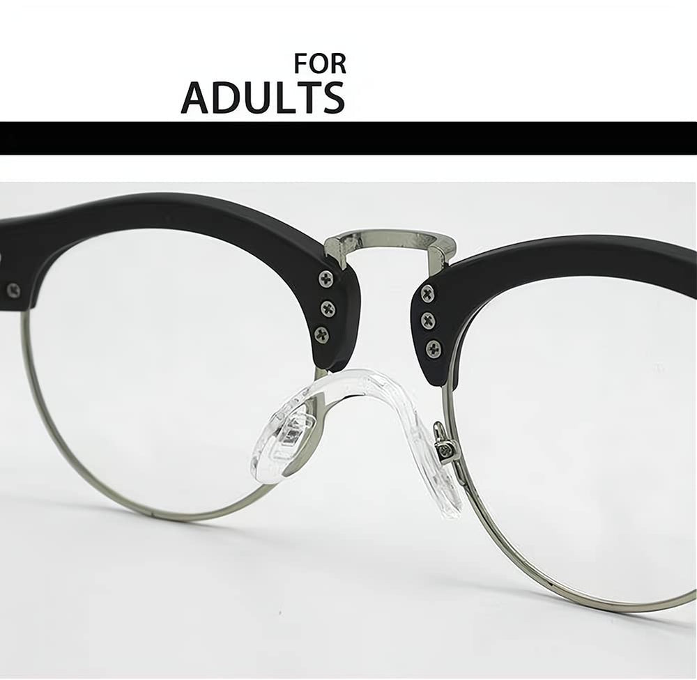 Anti-slip nose pads gripping glasses