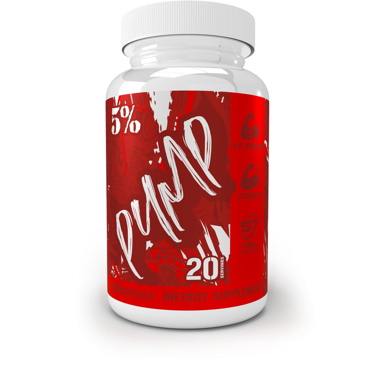 5% Nutrition Code Red Pump Caps pills for workouts offering a convenient nitric oxide boost