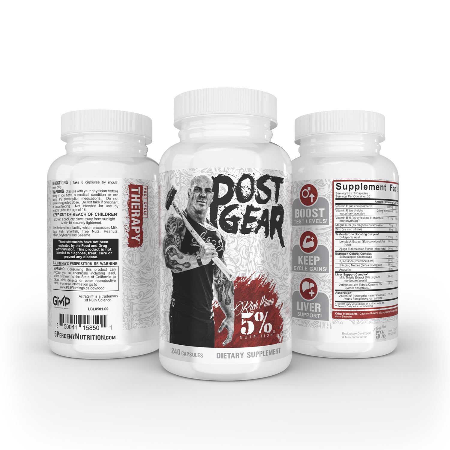 Rich Piana artichoke leaf extract capsule signaling liver-support ingredients
