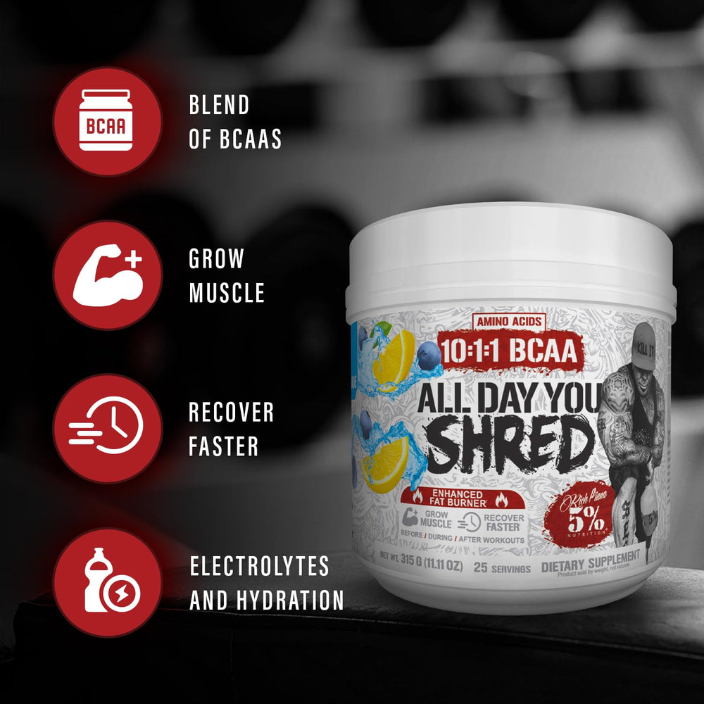 AllDayYou Shred scoop image for convenient pre/during workout fueling
