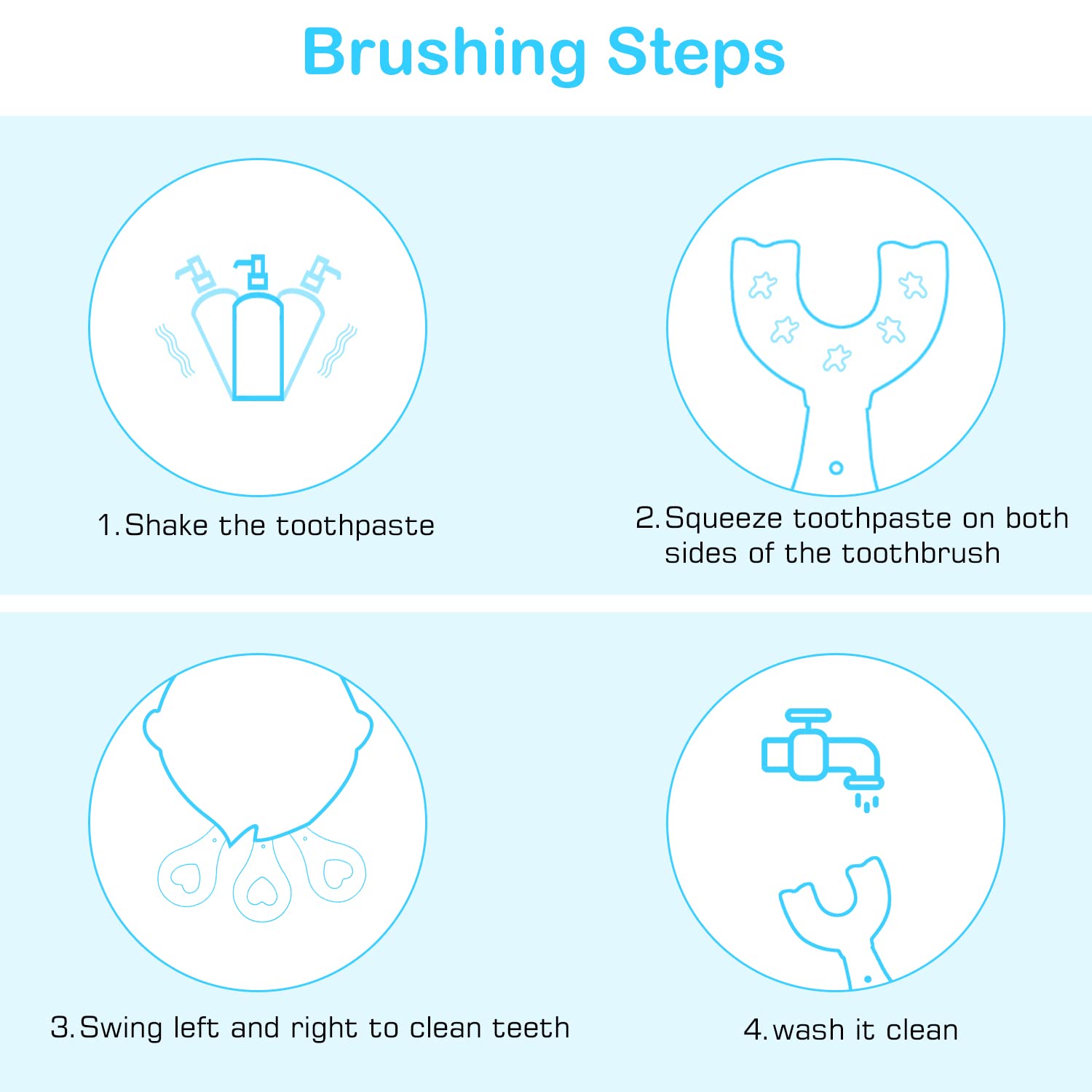 Gift-ready 6 in 1 Baby Training Toothbrush Set