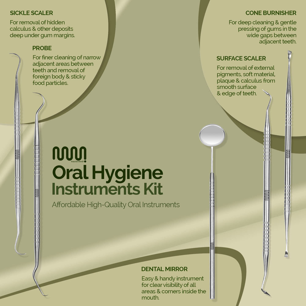 Tongue scraper and dental probe for comprehensive cleaning