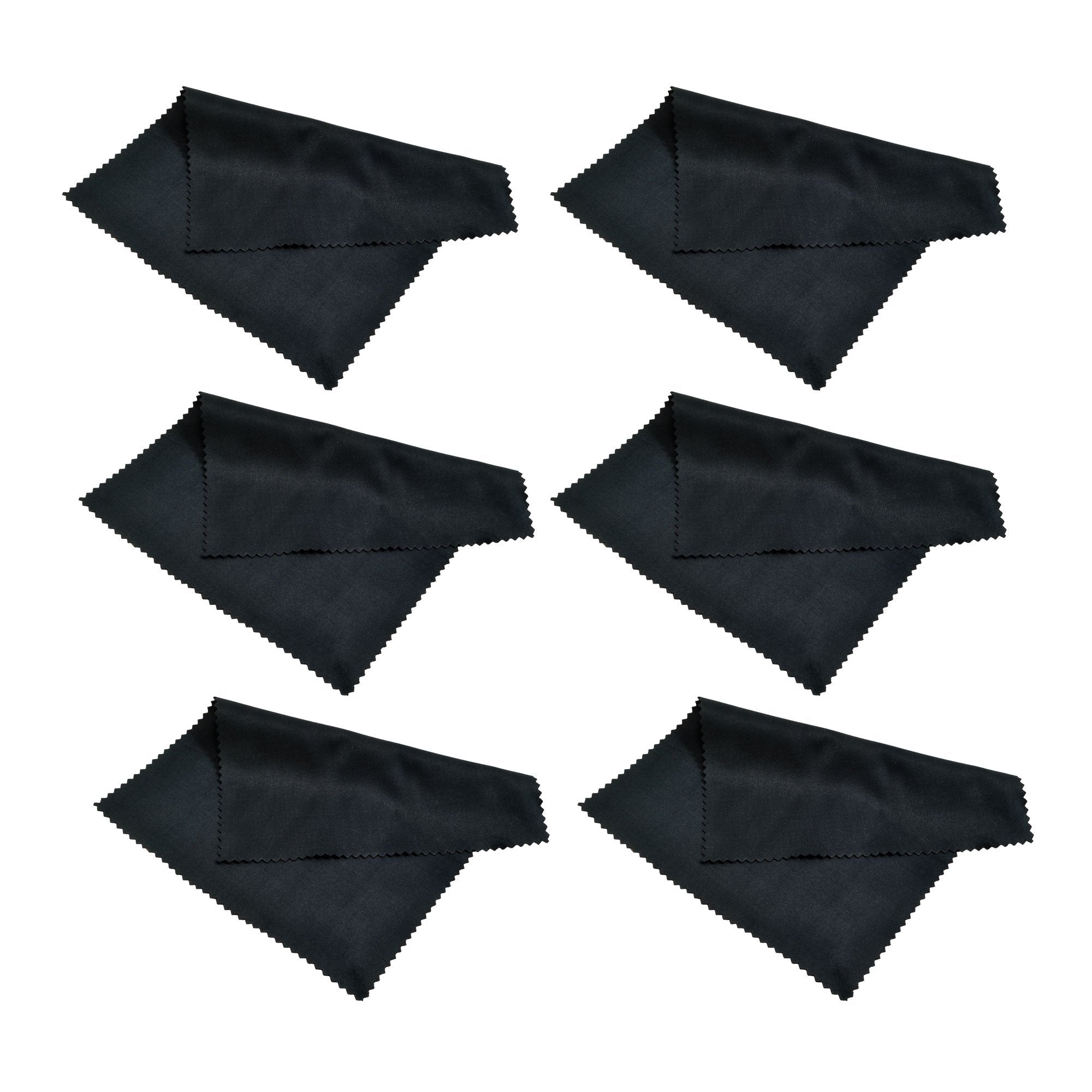 Progo 6-pack microfiber cleaning cloths product image on black background