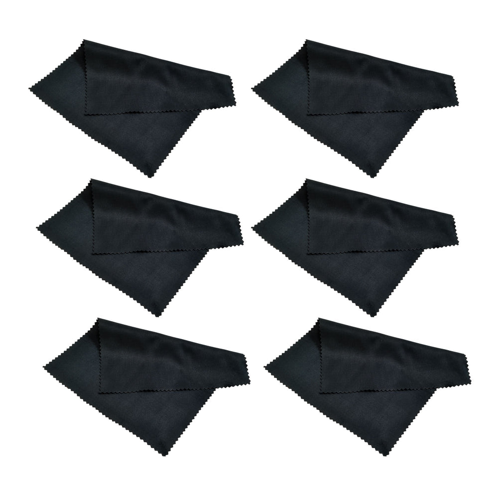 Progo 6-pack microfiber cleaning cloths product image on black background