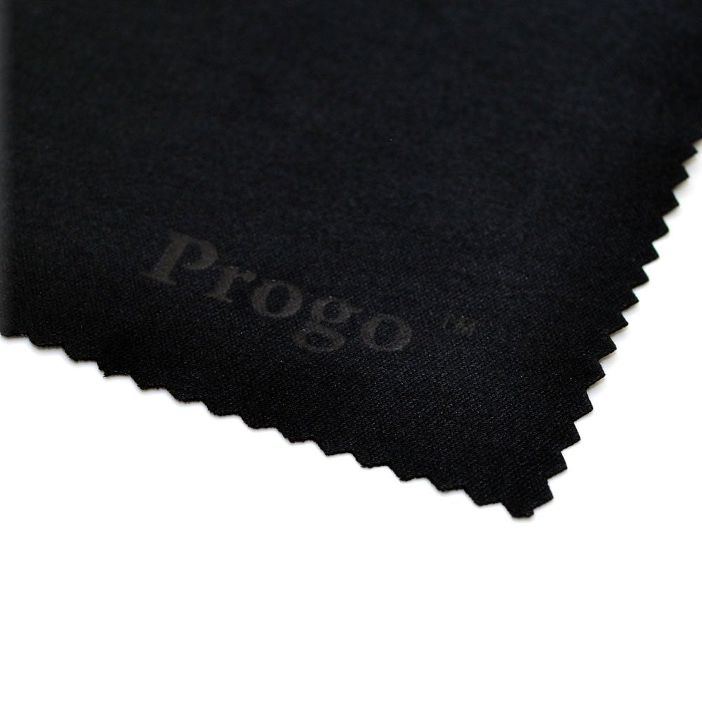 Black 6 x 7 inch microfiber cloths in pack