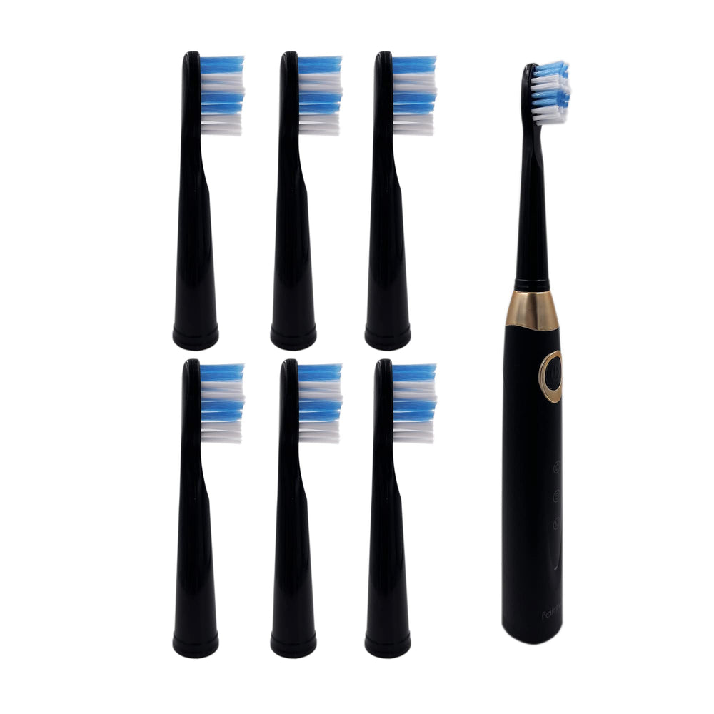 Packaging and 6 head set for Fairywill and Dnsly compatible toothbrushes