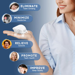 Close-up of moldable night guard designed for teeth grinding