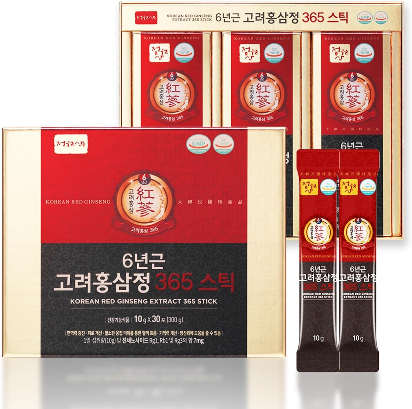 Front packaging of 6 Years Red Ginseng 365 Stick
