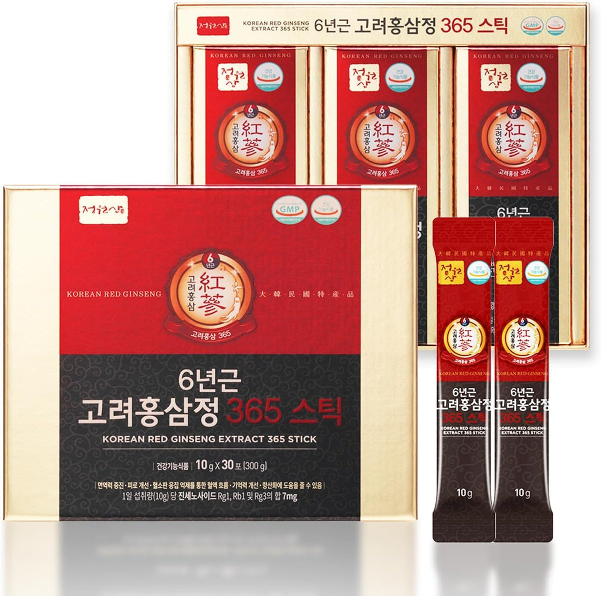 Front packaging of 6 Years Red Ginseng 365 Stick