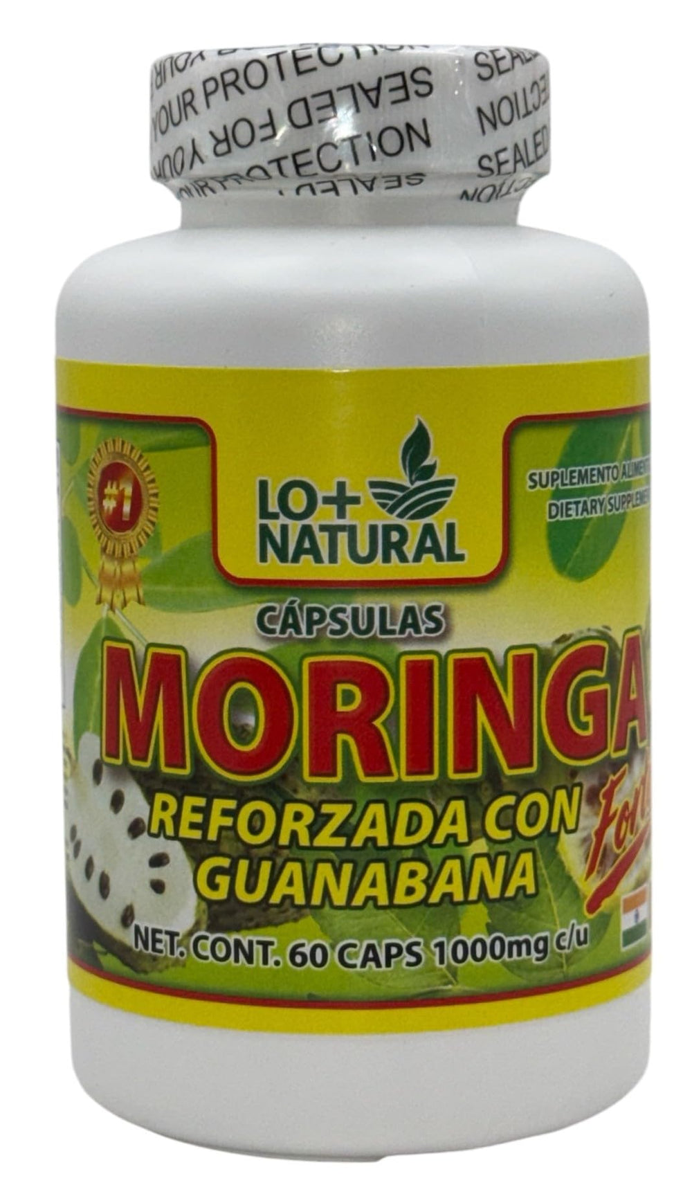 60-capsule bottle ready for daily use