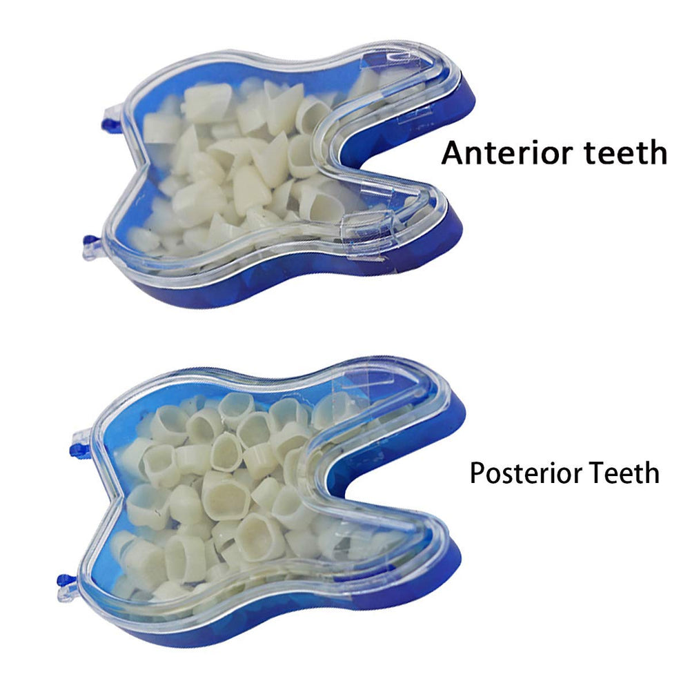 Temporary crown kit for front and back teeth