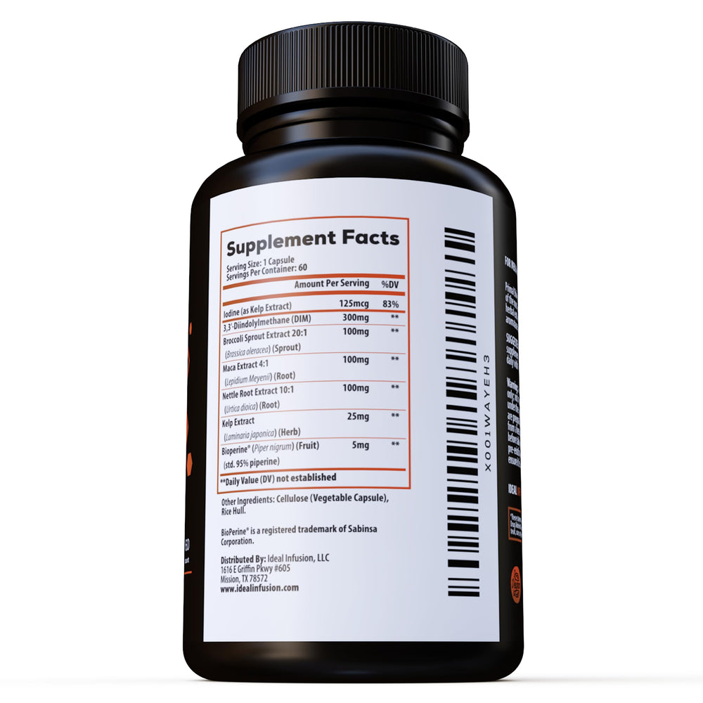 60-serving bottle of hormone balance supplement