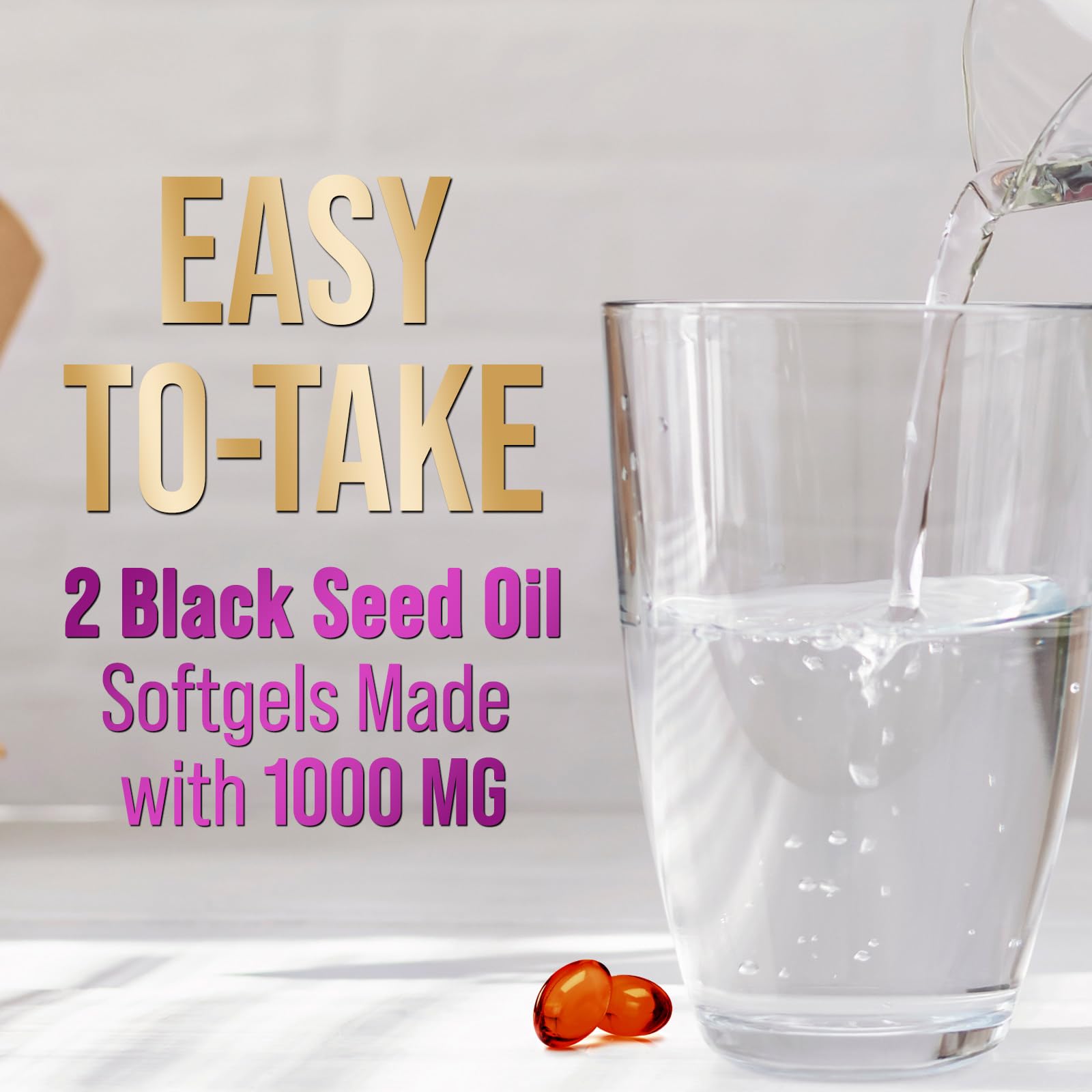 60 softgels Nature's Peak black seed oil bottle