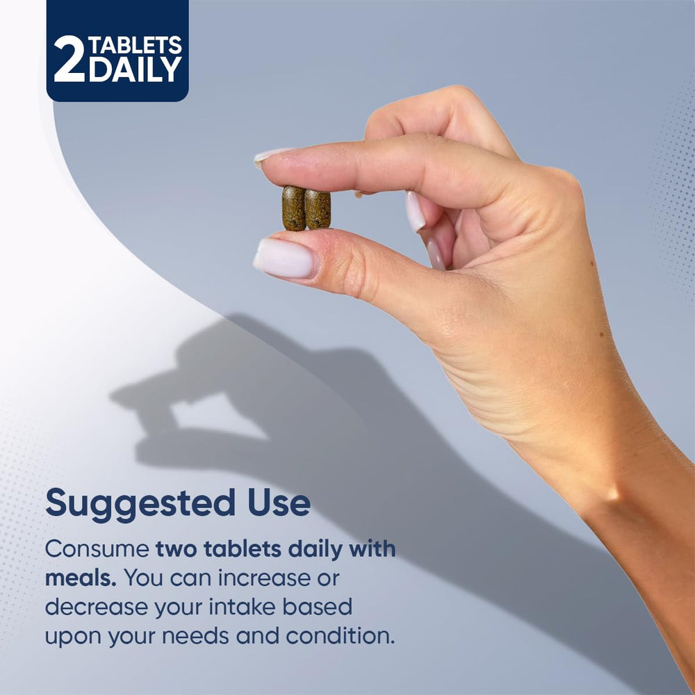 Packaging showing 60-tablet bottle