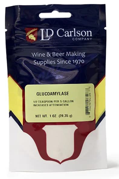 6108 Glucoamylase enzyme powder, 1 oz for home brewing